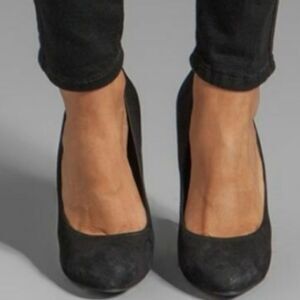 X-APPEAL JAWBREAKER SUEDE HIGH HEEL STILETTOS ROUND TOE SLIP-ON WOMEN"S SHOE